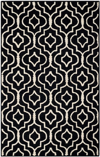 Safavieh Cambridge Cam141E Black / Ivory Geometric Area Rug