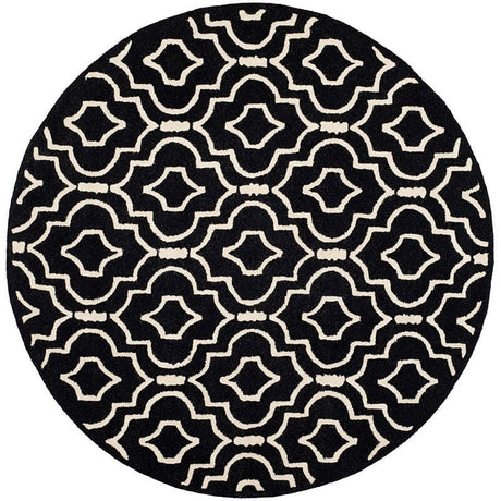 Safavieh Cambridge Cam141E Black / Ivory Rugs.