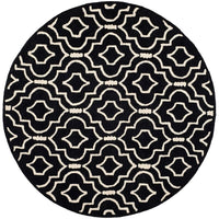 Safavieh Cambridge Cam141E Black / Ivory Geometric Area Rug