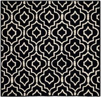 Safavieh Cambridge Cam141E Black / Ivory Geometric Area Rug