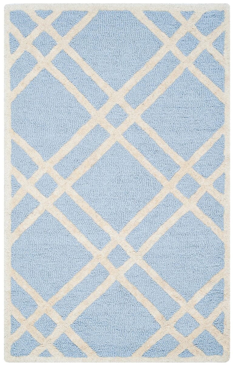 Safavieh Cambridge Cam142A Light Blue / Ivory Geometric Area Rug