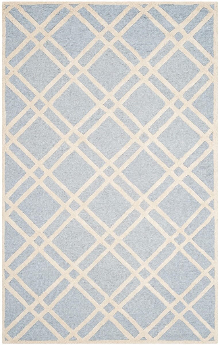 Safavieh Cambridge Cam142A Light Blue / Ivory Geometric Area Rug