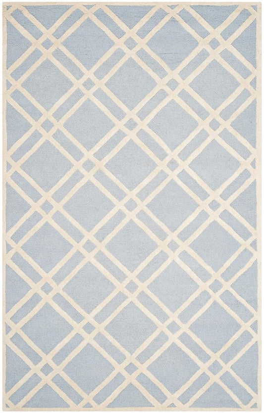 Safavieh Cambridge Cam142A Light Blue / Ivory Geometric Area Rug