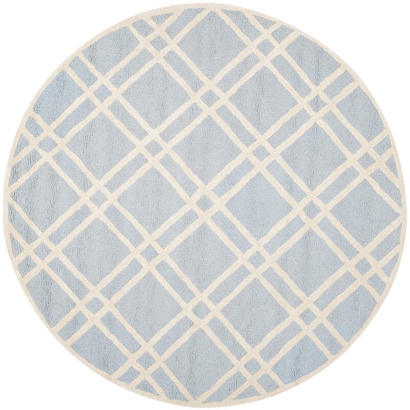 Safavieh Cambridge Cam142A Light Blue / Ivory Geometric Area Rug