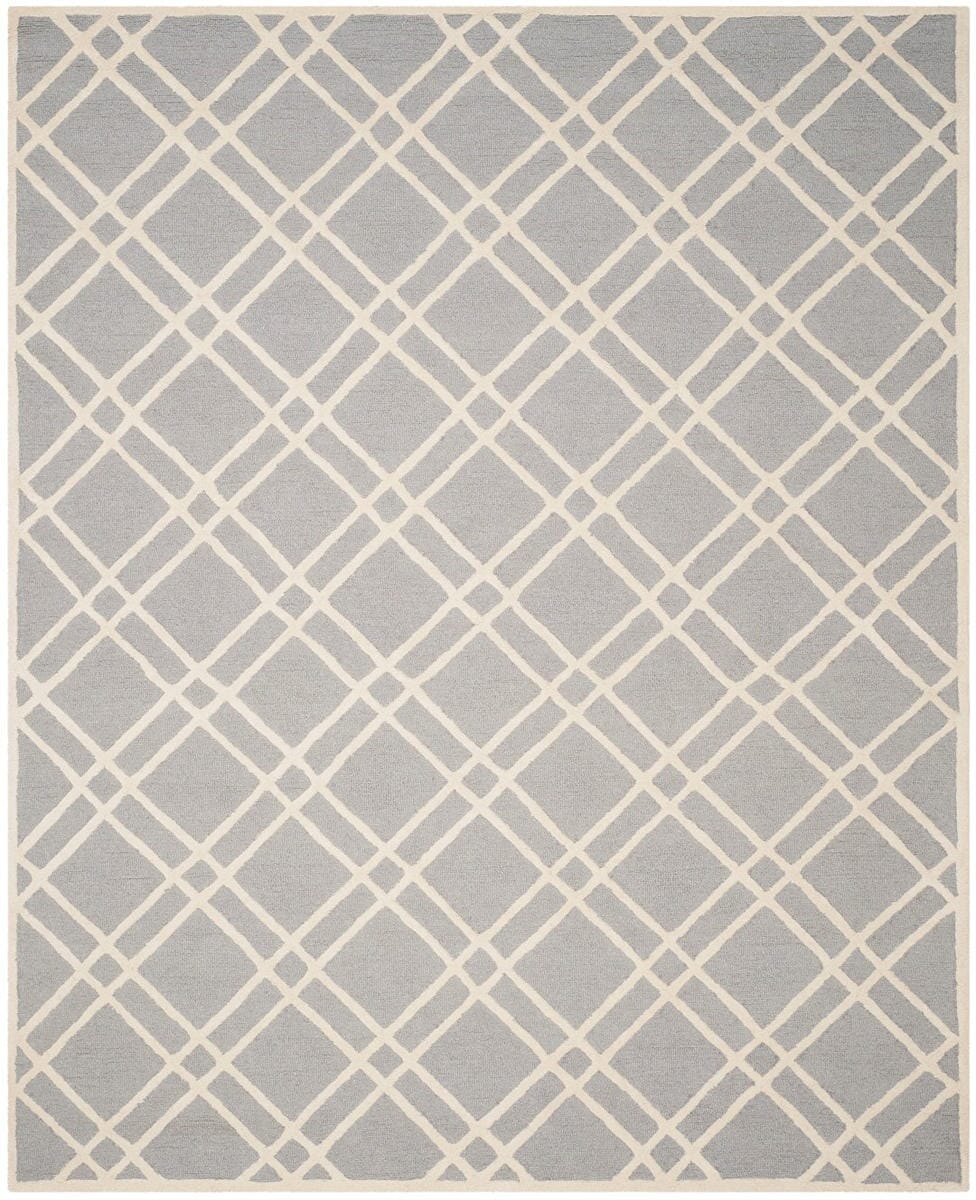 Safavieh Cambridge Cam142D Silver / Ivory Geometric Area Rug