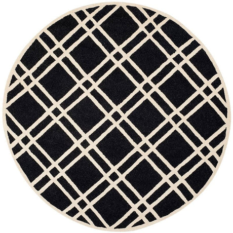 Safavieh Cambridge Cam142E Black / Ivory Rugs.