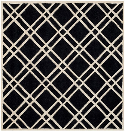 Safavieh Cambridge Cam142E Black / Ivory Geometric Area Rug