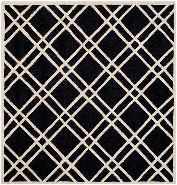 Safavieh Cambridge Cam142E Black / Ivory Rugs.