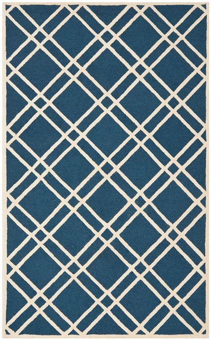 Safavieh Cambridge Cam142G Navy Blue / Ivory Geometric Area Rug