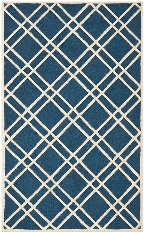 Safavieh Cambridge Cam142G Navy Blue / Ivory Rugs.