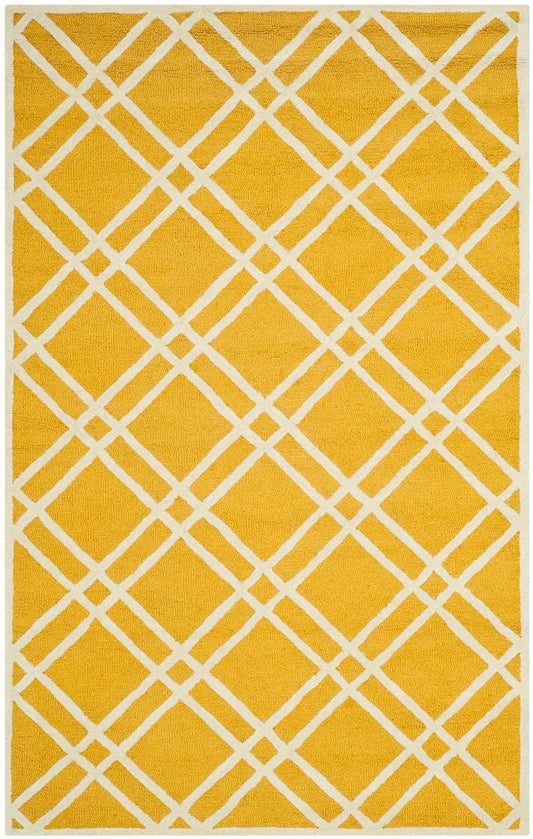 Safavieh Cambridge Cam142Q Gold / Ivory Geometric Area Rug