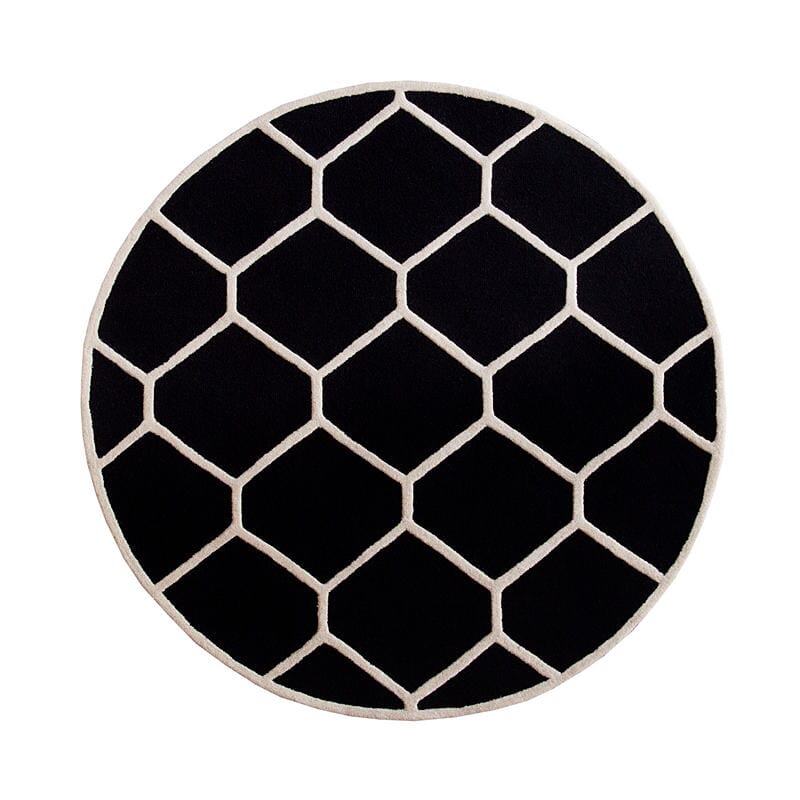 Safavieh Cambridge Cam144E Black / Ivory Geometric Area Rug