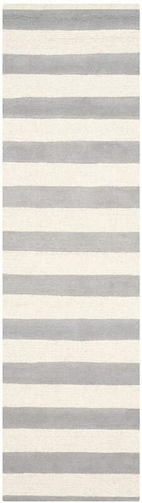 Safavieh Cambridge Cam154A Grey / Ivory Striped Area Rug