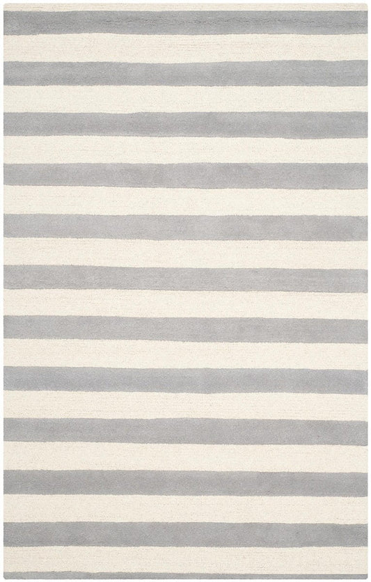 Safavieh Cambridge Cam154A Grey / Ivory Striped Area Rug