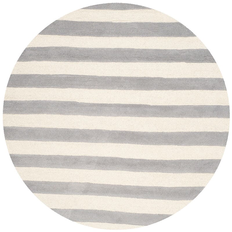 Safavieh Cambridge Cam154A Grey / Ivory Striped Area Rug