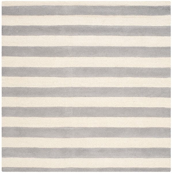 Safavieh Cambridge Cam154A Grey / Ivory Striped Area Rug