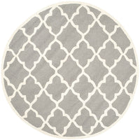 Safavieh Cambridge Cam312D Dark Grey / Ivory Geometric Area Rug