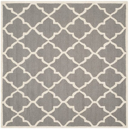 Safavieh Cambridge Cam312D Dark Grey / Ivory Geometric Area Rug