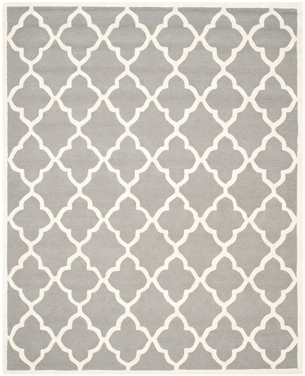 Safavieh Cambridge Cam312D Dark Grey / Ivory Geometric Area Rug