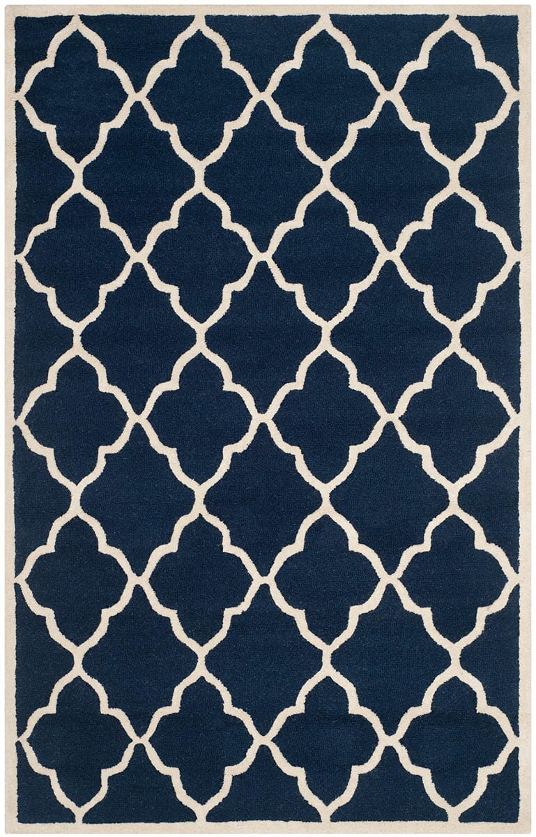 Safavieh Cambridge Cam312M Navy / Ivory Geometric Area Rug