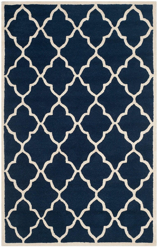 Safavieh Cambridge Cam312M Navy / Ivory Geometric Area Rug