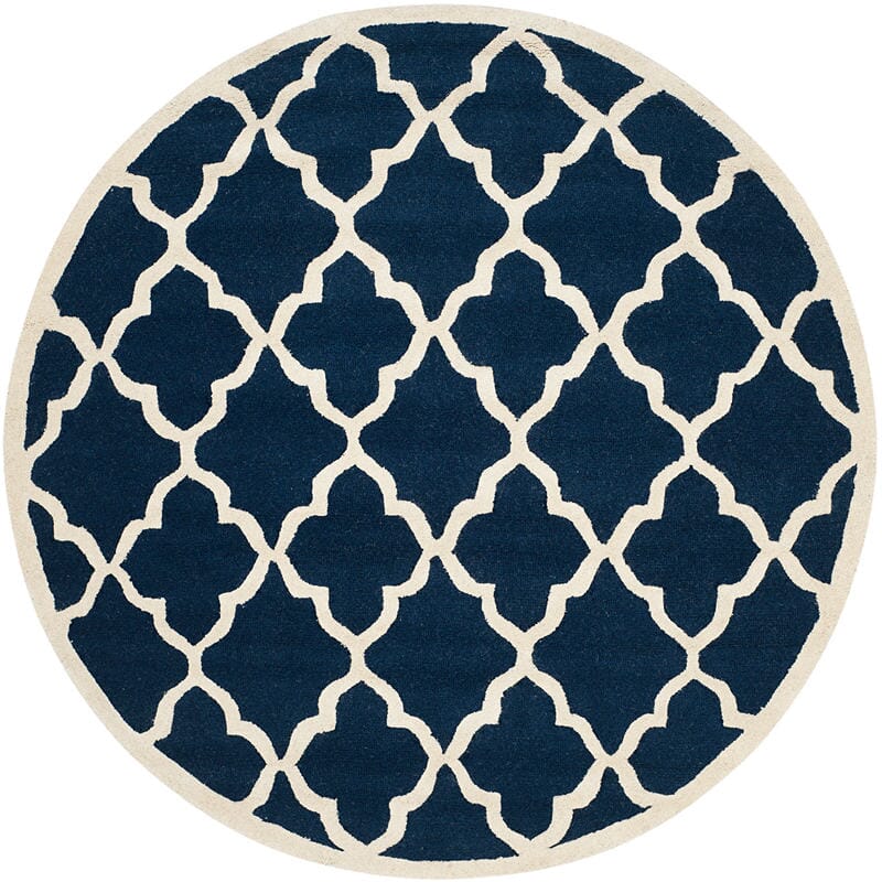 Safavieh Cambridge Cam312M Navy / Ivory Geometric Area Rug