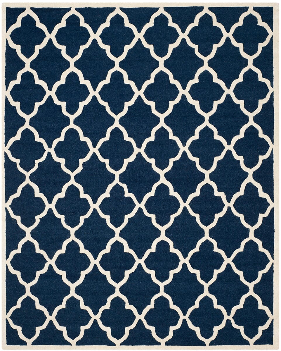 Safavieh Cambridge Cam312M Navy / Ivory Geometric Area Rug