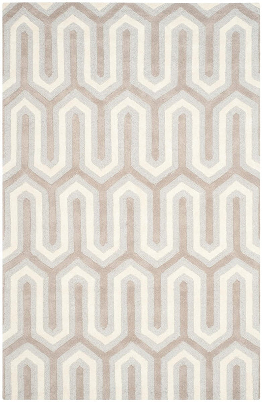 Safavieh Cambridge Cam351E Light Blue / Grey Damask Area Rug