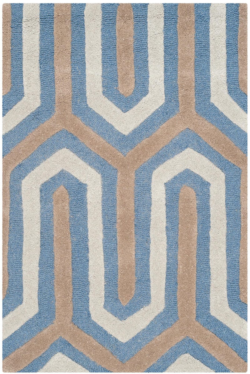 Safavieh Cambridge Cam351M Navy / Grey Damask Area Rug