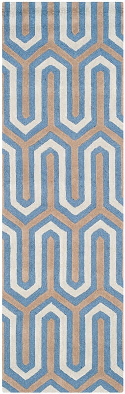 Safavieh Cambridge Cam351M Navy / Grey Damask Area Rug