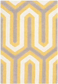 Safavieh Cambridge Cam351Q Gold / Grey Damask Area Rug