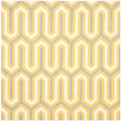 Safavieh Cambridge Cam351Q Gold / Grey Damask Area Rug