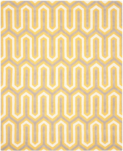 Safavieh Cambridge Cam351Q Gold / Grey Damask Area Rug