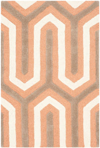 Safavieh Cambridge Cam351Y Orange / Grey Damask Area Rug