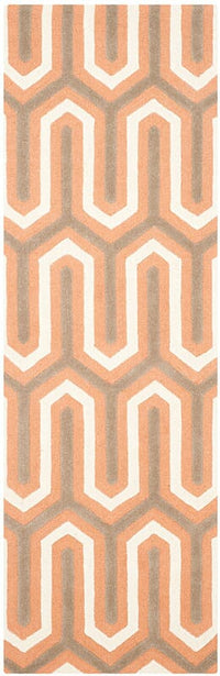 Safavieh Cambridge Cam351Y Orange / Grey Damask Area Rug