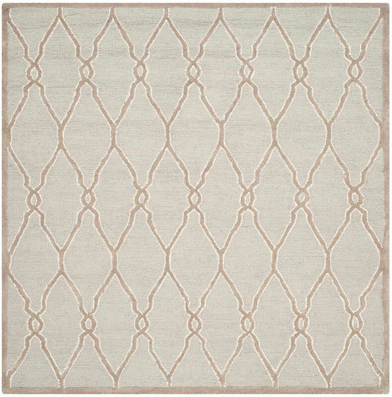 Safavieh Cambridge Cam352L Light Grey / Ivory Geometric Area Rug