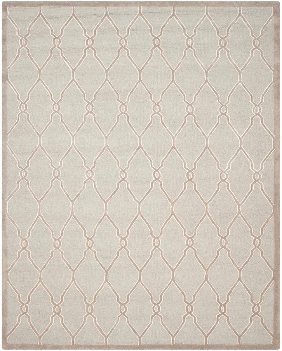 Safavieh Cambridge Cam352L Light Grey / Ivory Geometric Area Rug