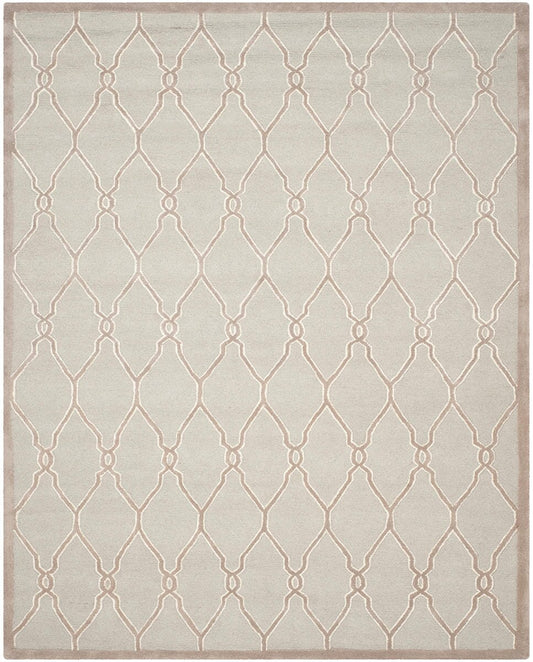 Safavieh Cambridge Cam352L Light Grey / Ivory Geometric Area Rug