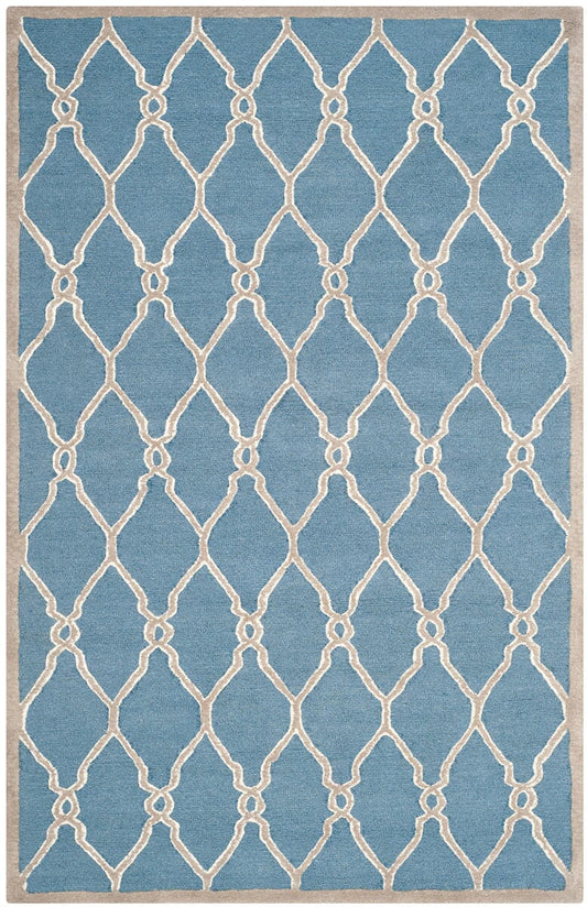 Safavieh Cambridge Cam352M Navy / Ivory Geometric Area Rug