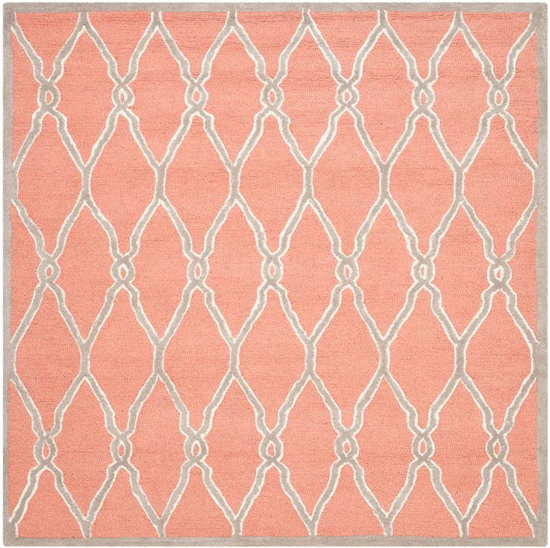 Safavieh Cambridge Cam352W Coral / Ivory Geometric Area Rug