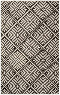 Safavieh Cambridge Cam402A Ivory / Charcoal Damask Area Rug