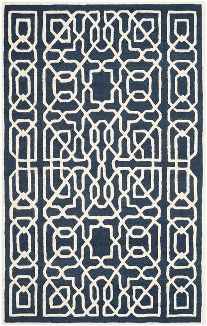 Safavieh Cambridge Cam570M Navy / Ivory Geometric Area Rug