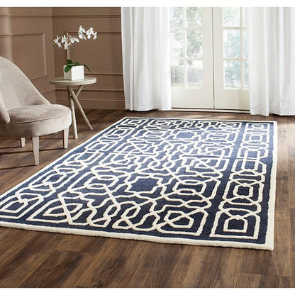 Safavieh Cambridge Cam570M Navy / Ivory Geometric Area Rug