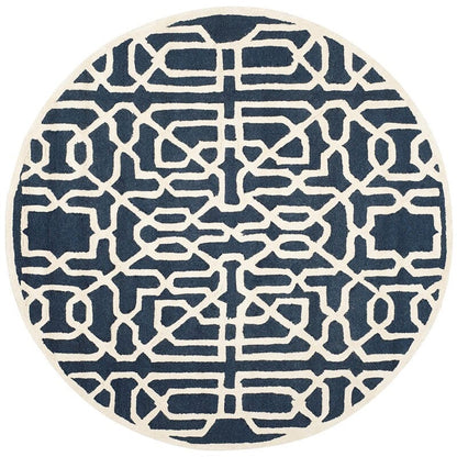 Safavieh Cambridge Cam570M Navy / Ivory Geometric Area Rug