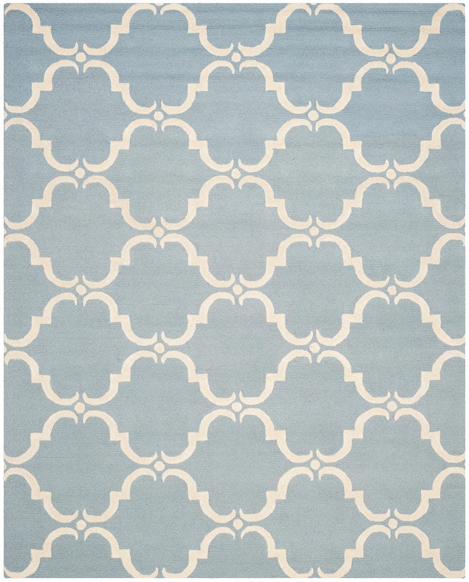 Safavieh Cambridge Cam703B Blue / Ivory Geometric Area Rug