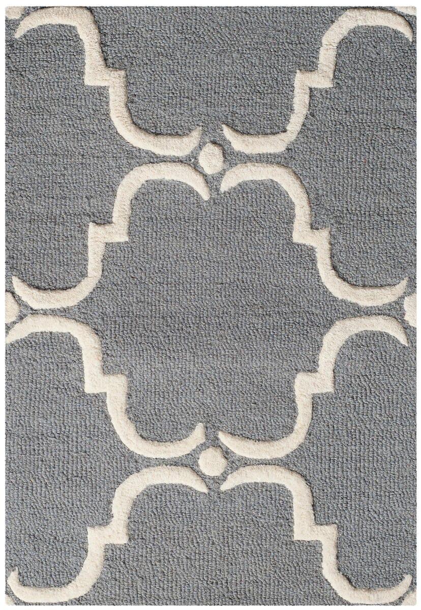 Safavieh Cambridge Cam703D Dark Grey / Ivory Geometric Area Rug