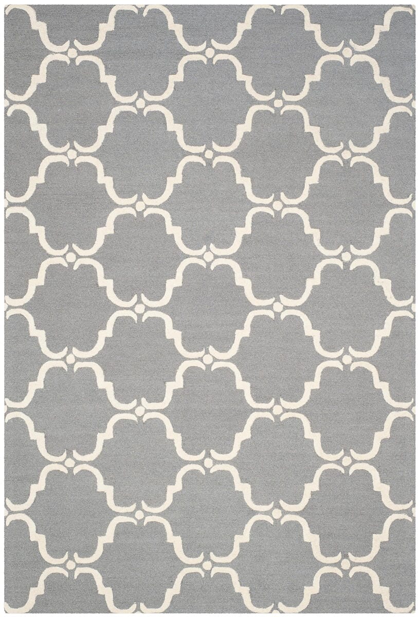 Safavieh Cambridge Cam703D Dark Grey / Ivory Geometric Area Rug