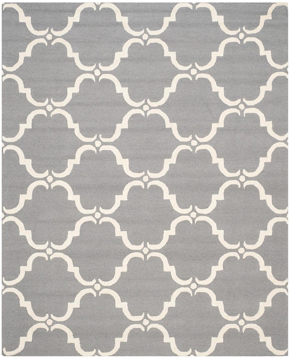 Safavieh Cambridge Cam703D Dark Grey / Ivory Geometric Area Rug