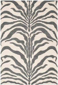 Safavieh Cambridge Cam709A Ivory / Dark Grey Animal Prints /Images Area Rug