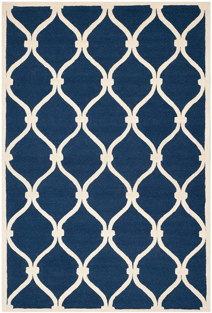 Safavieh Cambridge Cam710M Navy / Ivory Geometric Area Rug